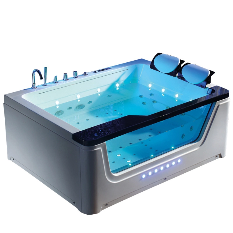 Customized High Grade Double People Massage Bath Tub Acrylic SPA Whirlpool Massage Bathtubs for Hotel