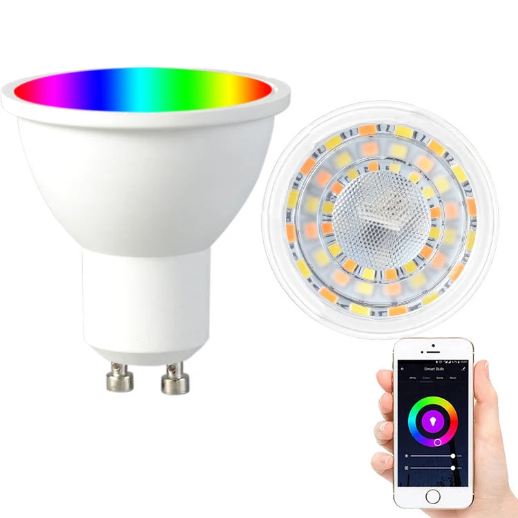 7W Tuya WiFi GU10 Wireless Control Smart GU10 Tuya WiFi Smart Light GU10 Smart Light Bulb WiFi LED Cup