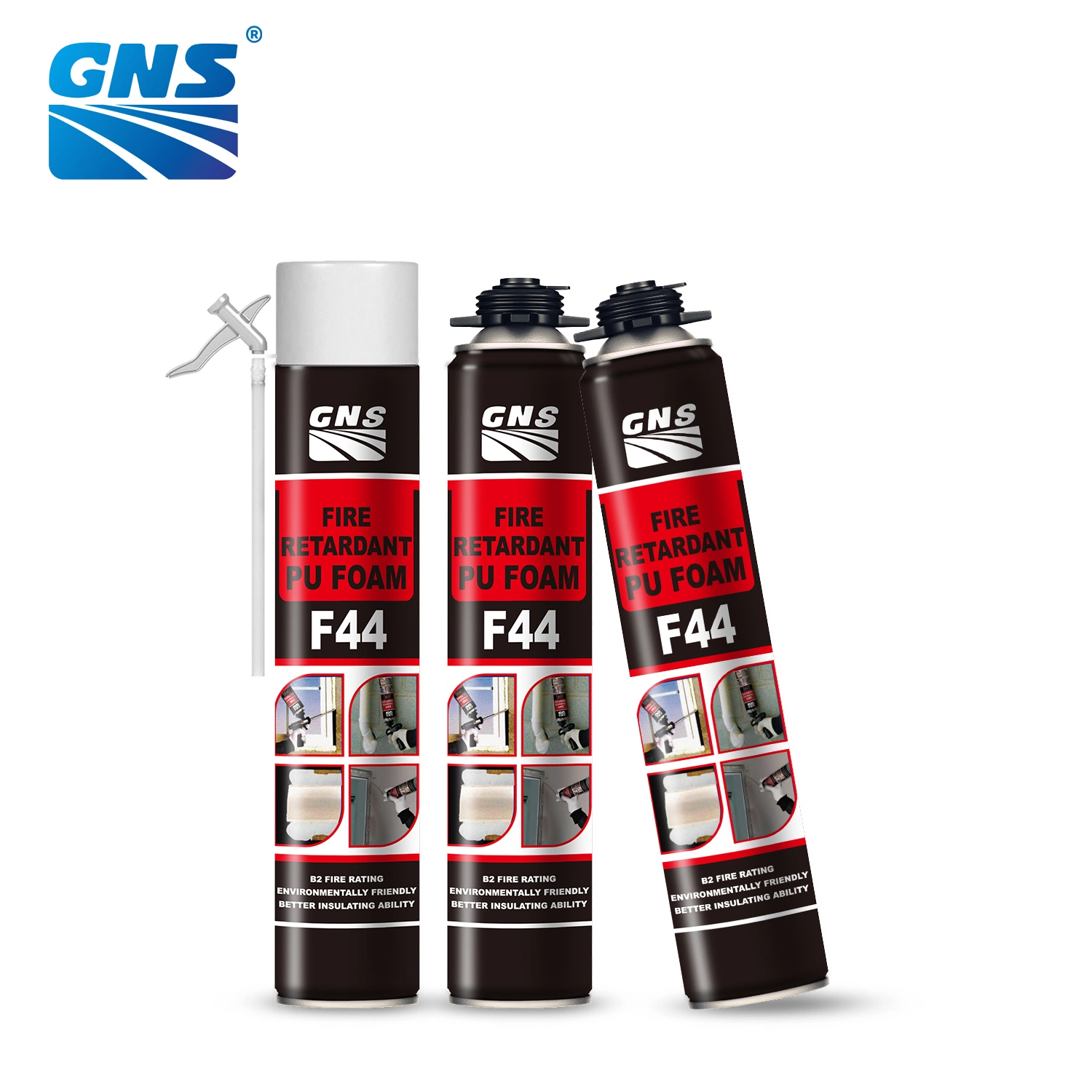 ISO SGS One Part Get Ready Used 750ml Aerosol Can Fire Retardant Spray Foam Mounting Filler