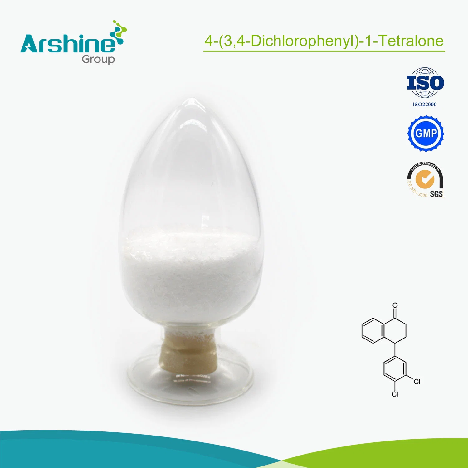 Pharmaceutical Intermediate 4- (3, 4-Dichlorophenyl) -1-Tetralone CAS 79560-19-3