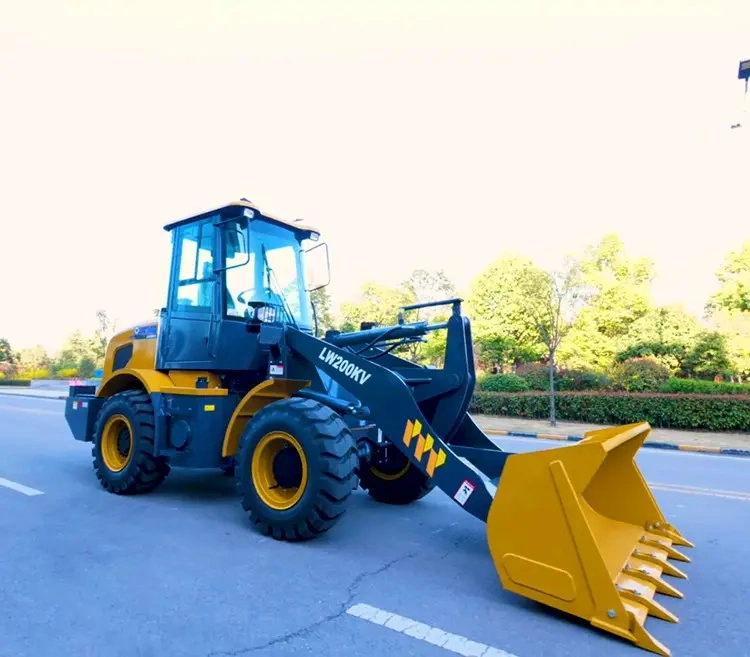 Comienzo a estrenar 2 Ton pequeña Payloader cargadora de ruedas LW200kv de front-end de ruedas Mini Loaderwith CE la EPA para la venta