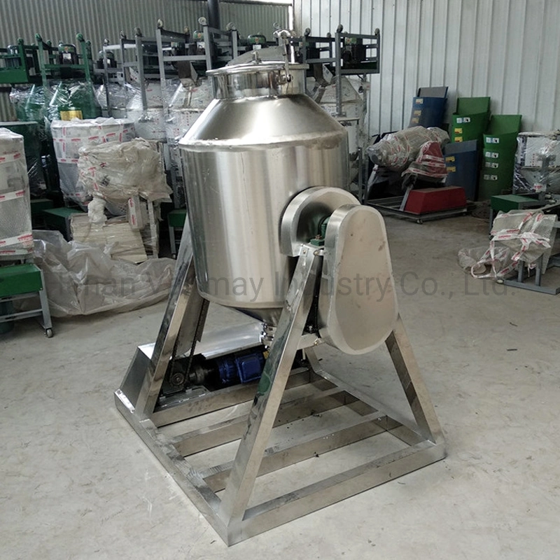 Small Rotating Drum Powder Mixer Stainless Steel Seed Blender