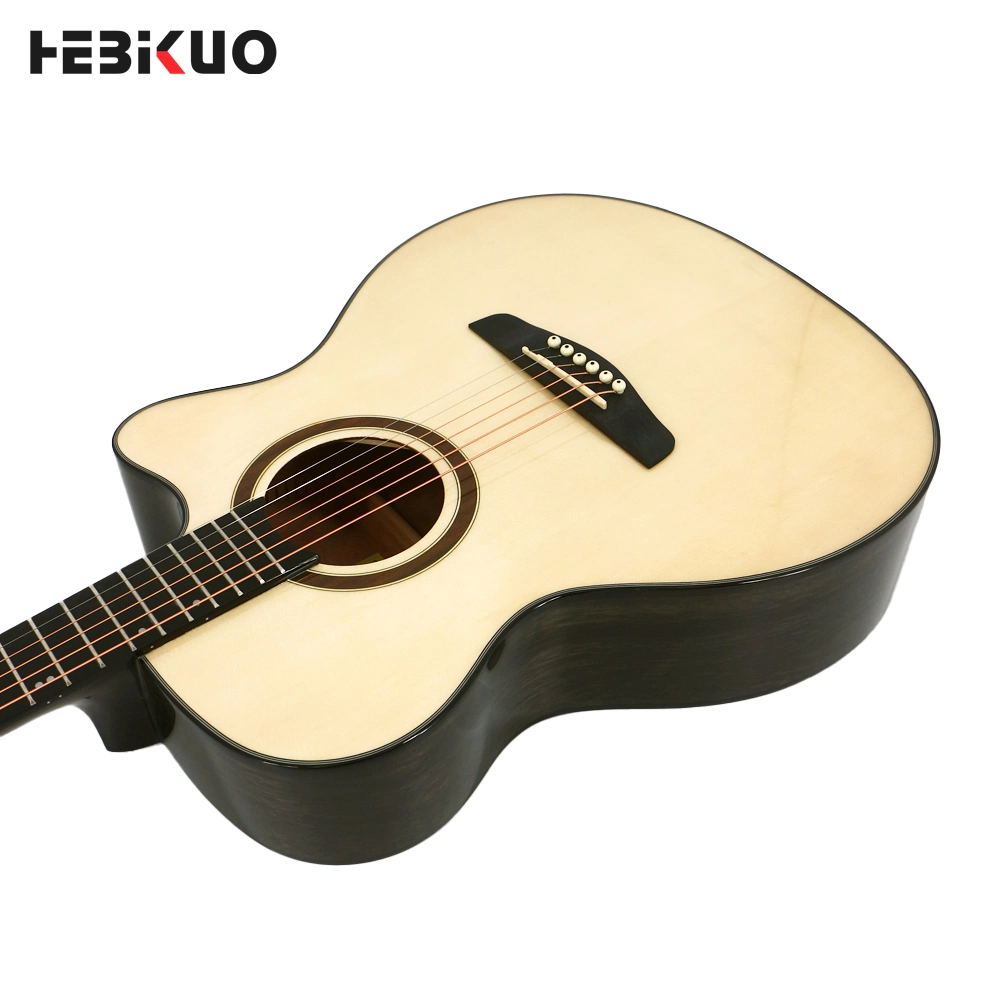 China Musikinstrumente Herstellung 40-Zoll-Akustik-Gitarre für Anfänger OEM Folk-Gitarre
