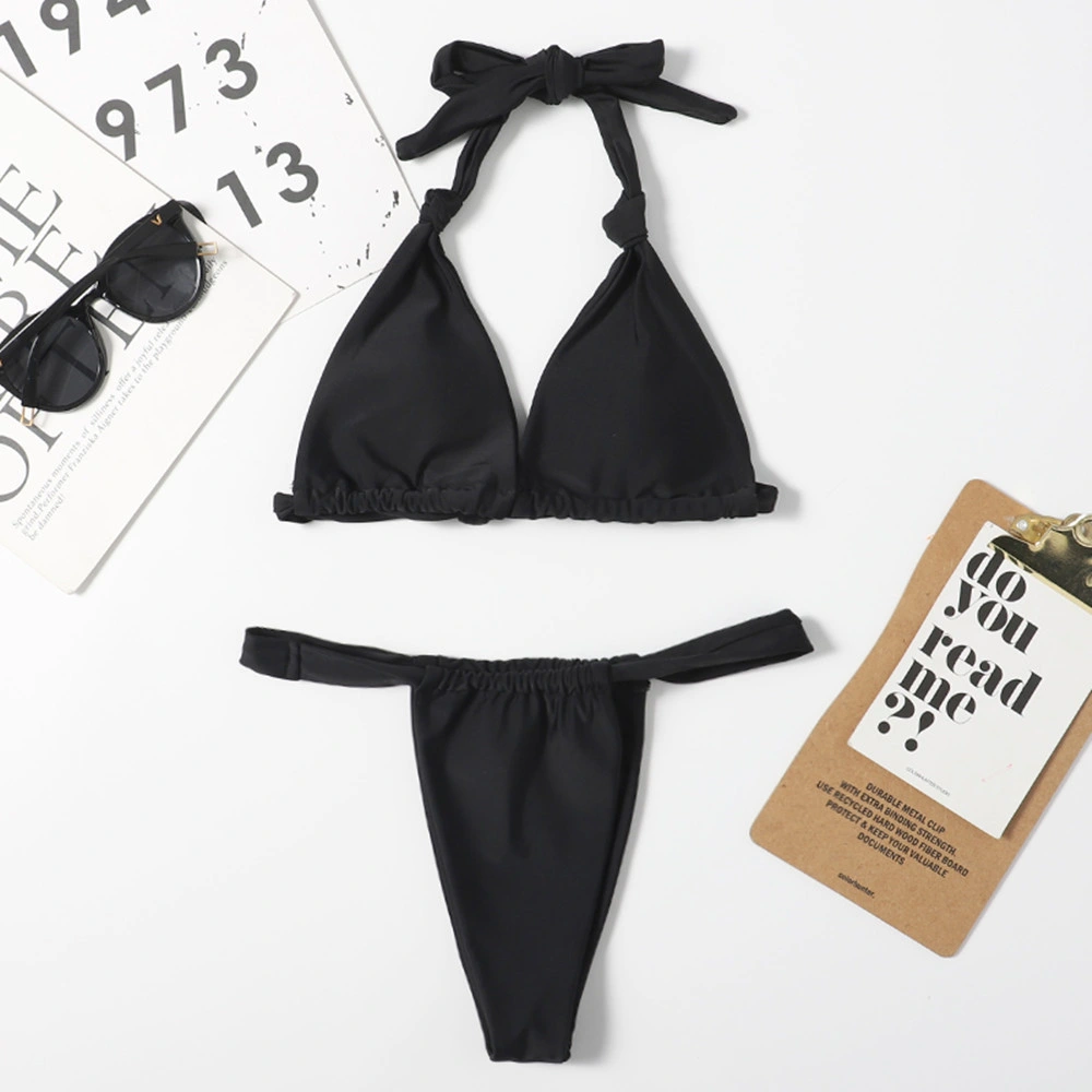 2021 Commerce de gros Custom hot Maillots de bain de luxe Triangle Sexy Bikini concepteur d'impression pour les filles de maillots de bain