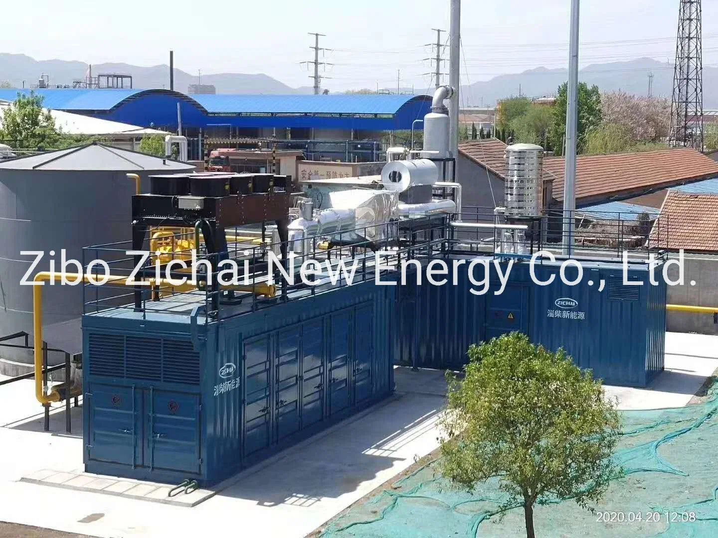 1000kw 1MW Natural Gas CNG LNG PNG Biogas Engine Driven Generator Gen Set Genset Power Station