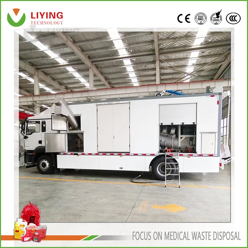 Mobile Hospital Clinic Medical Hazarous Waste Disinfection Vehicle infeccious Médico tratamento de resíduos carro