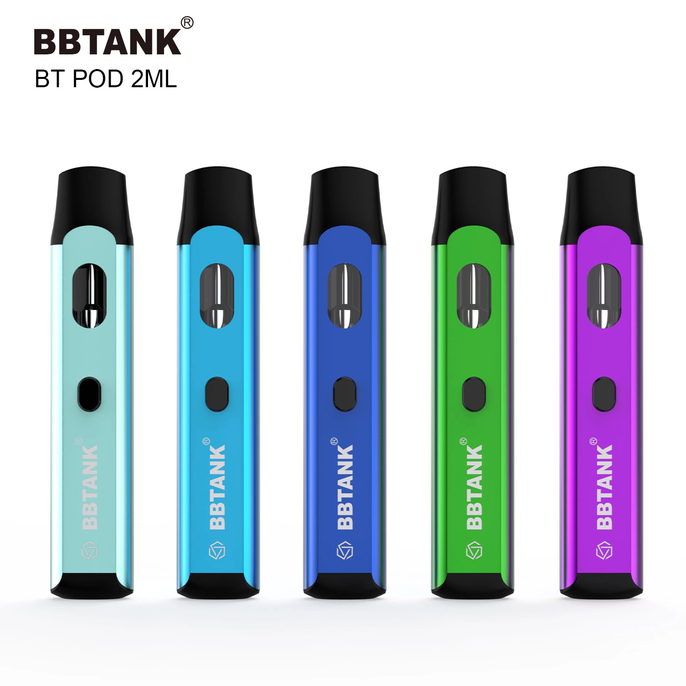 Factory Wholesale Bbtank 2 Ml Preheat Vape Pen Rechargeable Thick Oil Pen Hhc Vape Disposable