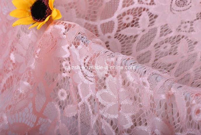 Warp Jacquard Lace Polyester Fabric Hometextile Garment Fabric Decoration