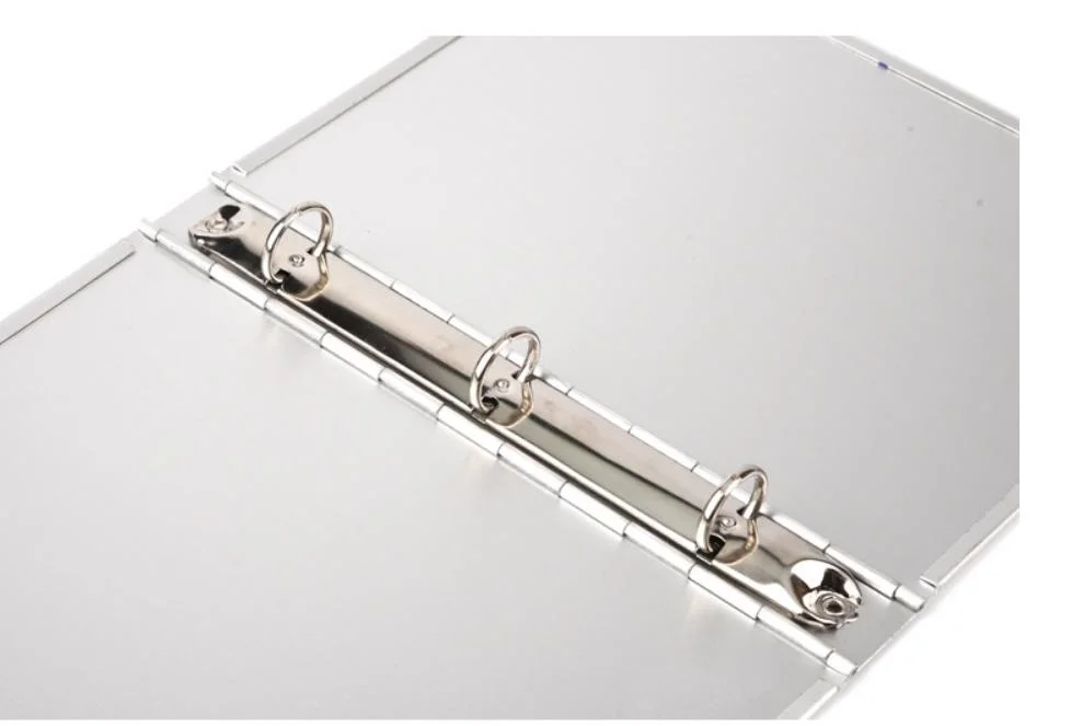 High quality/High cost performance Aluminium Metal 2 Ring Binder Folder High acity (عالي الجودة لمجلد ثنائي الحلقي ملفّ استخدام ممرضة مستشفى ميتال