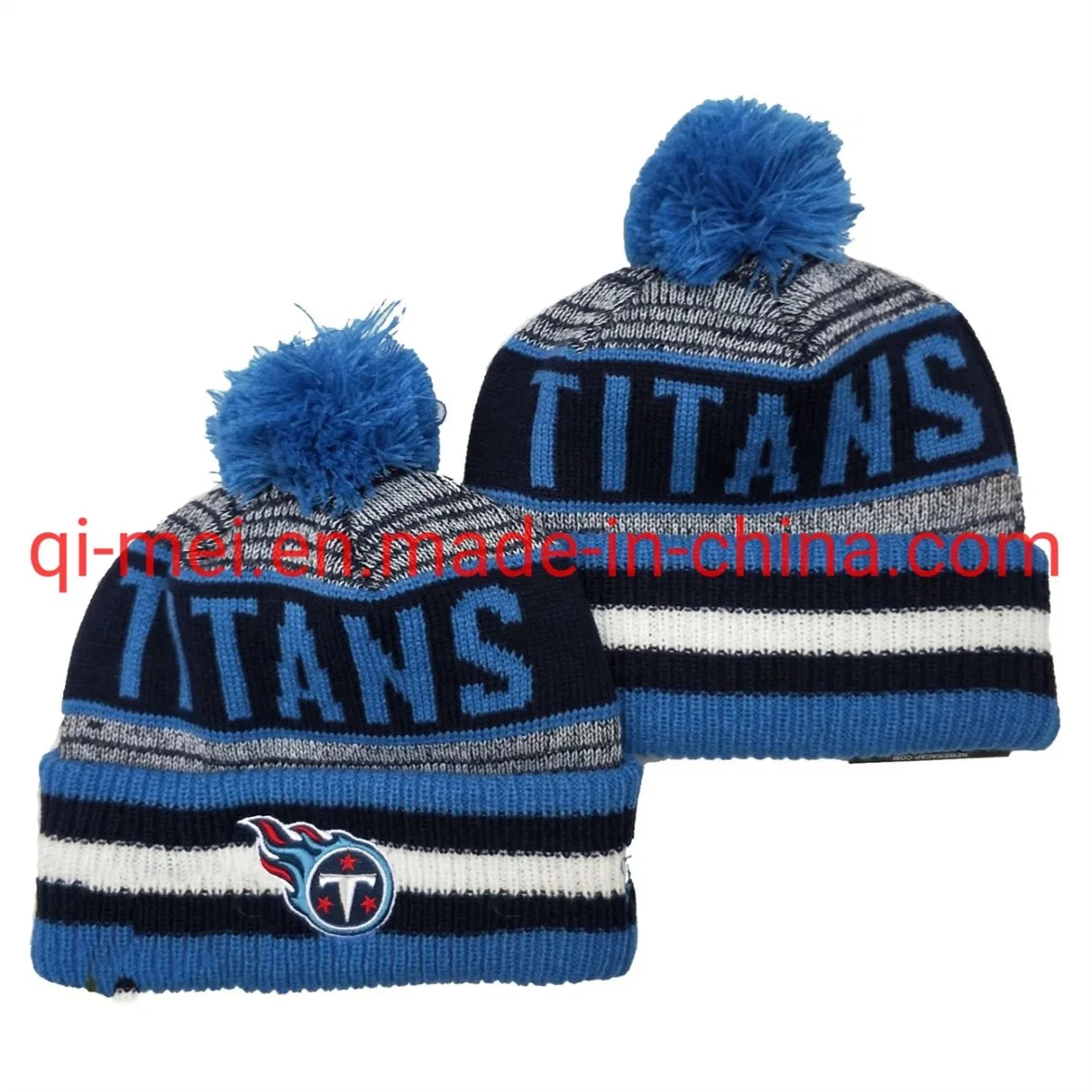 2022 Titans Cowbos Steelers Raiders 100th Season POM Sport Knit Hats Beanies