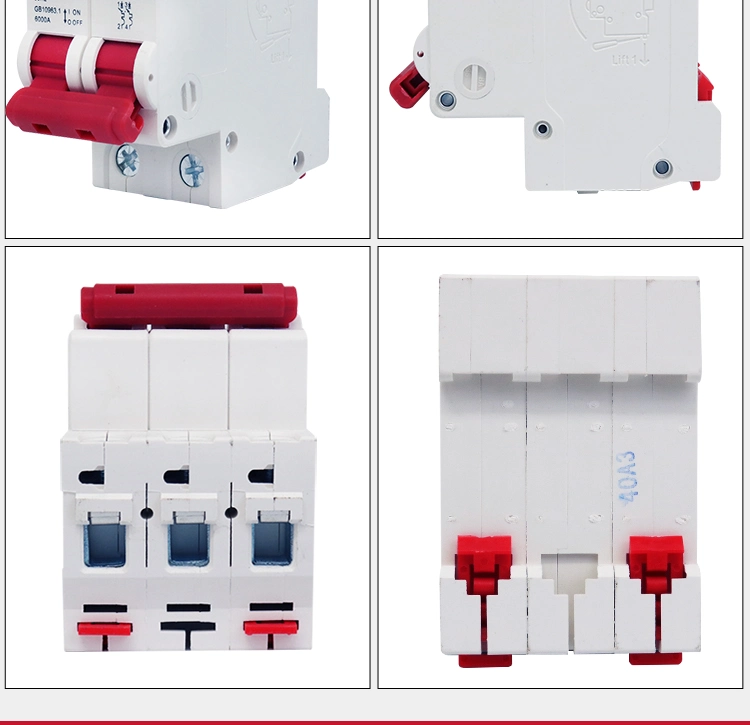 OEM 16A 20A Gwiec Overload Protector Single 3 Phase Electrical Circuit Breaker