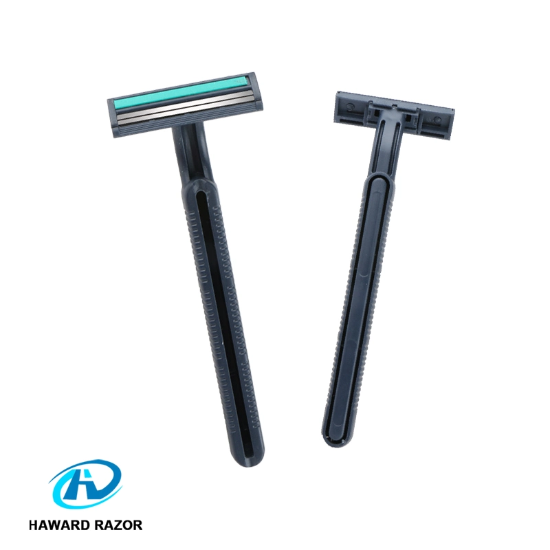 Wholesale/Supplier Price Twin Blade Disposable Razor with Stainless Steel Blade