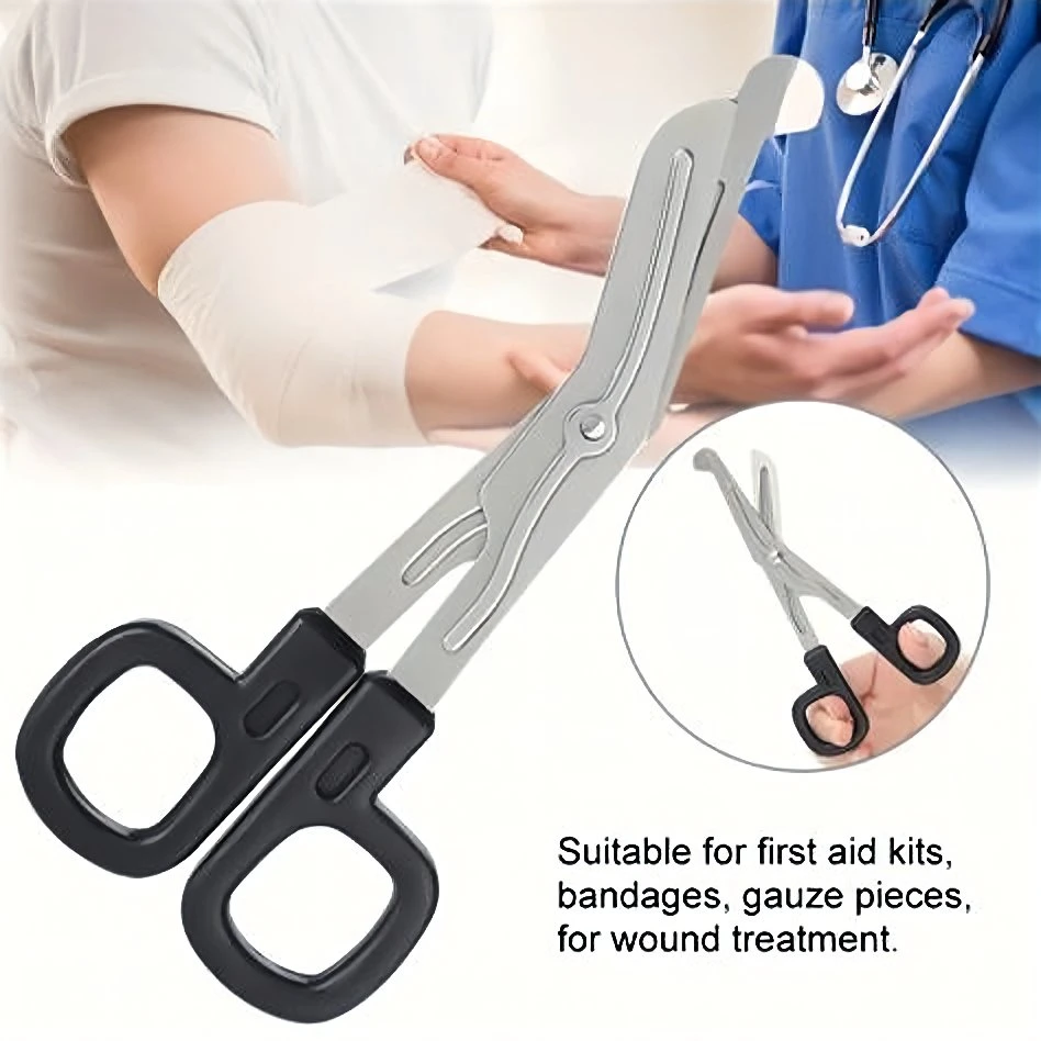 Steel Curved Shears Trauma Bandage Gauze Scissors