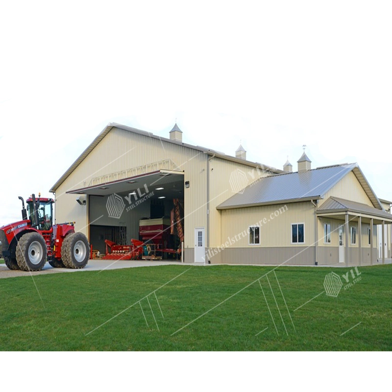 Wide Span Prefabricated Steel Structure Building Warehouse for Factory Warehouse Rent