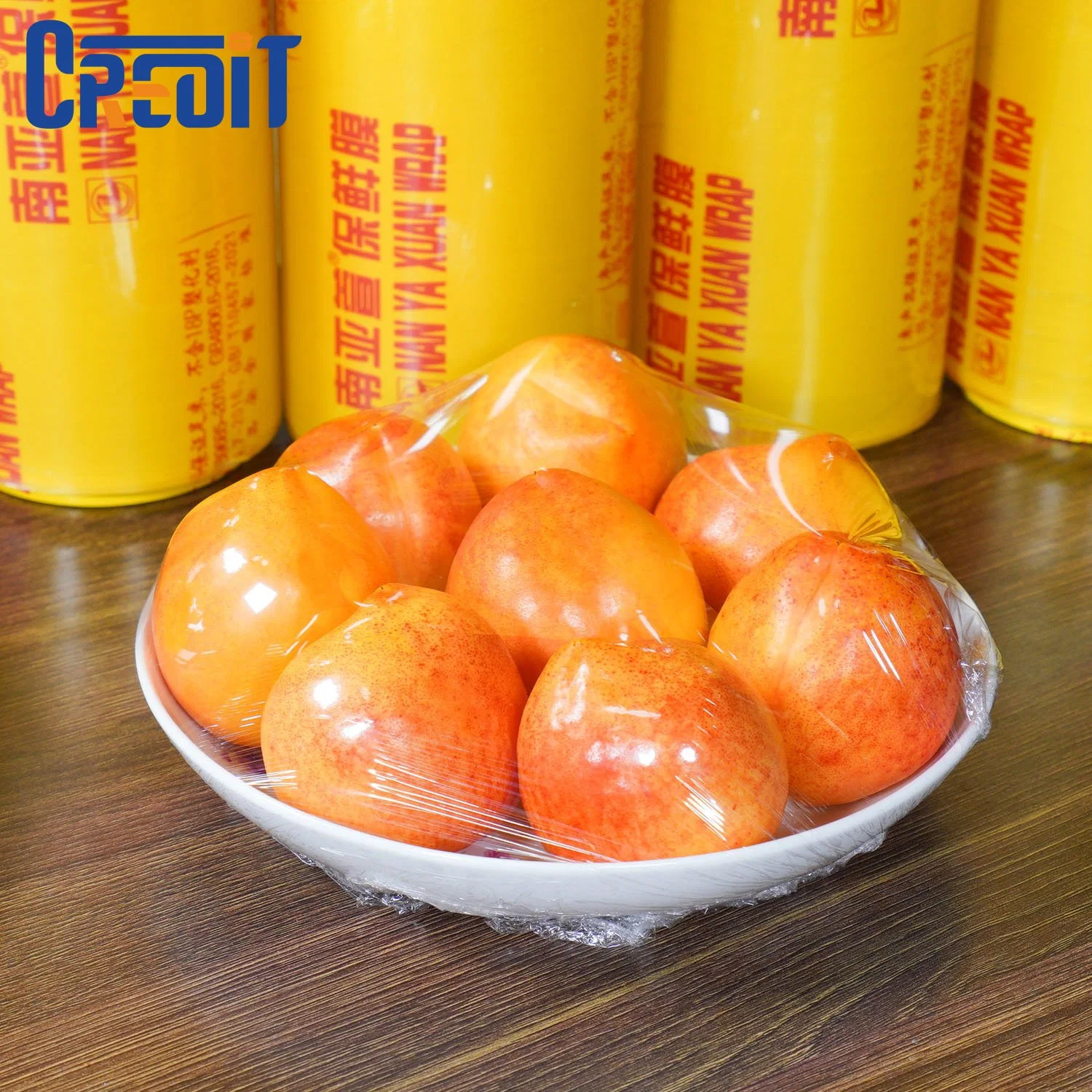 PVC Material Wrapper Keep Fresh Food Grade Packaging Cling Plastic Film Rolls