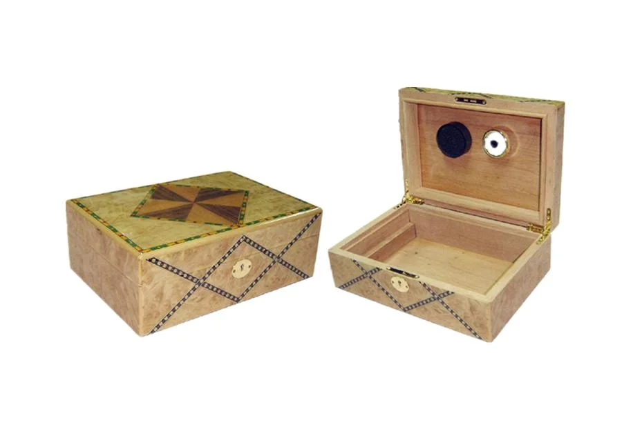 Vente en gros mode personnalisée Design boîte à cigares en bois boîte cadeau Humidor Boîte de rangement