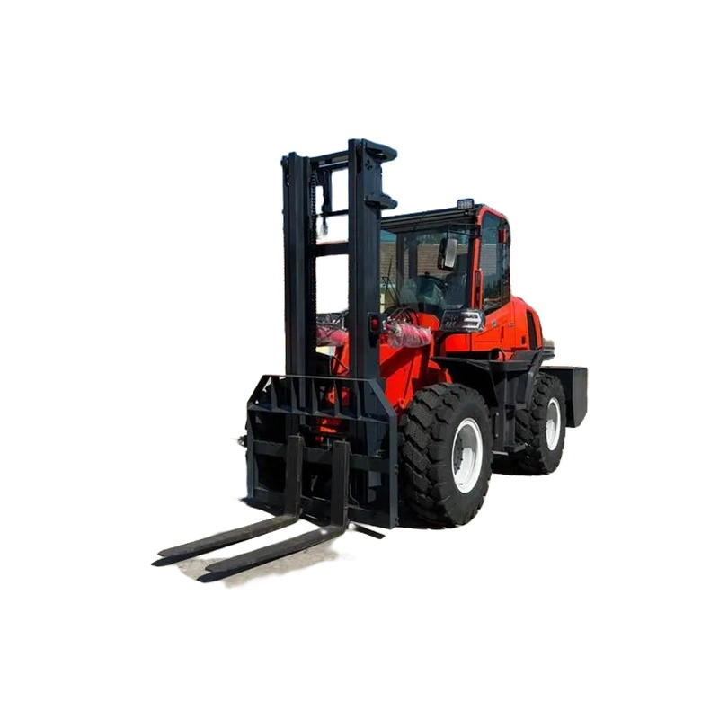 Carretilla elevadora Rough Terrian 3ton 3,5ton 4WD fuera de la carretera Forklift la mayoría Popular Modelo Japonés Motor Potencia fuerte neumáticos Industriales Forklift