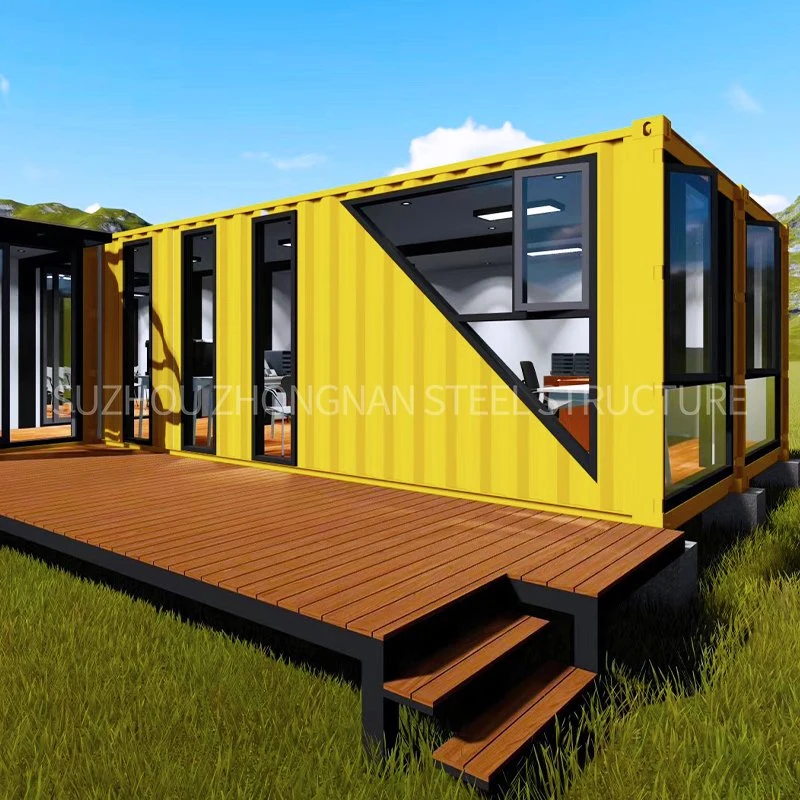 Luxury Portable 40FT Prefab Shipping Container Hotel Restaurant Project Manufacturer