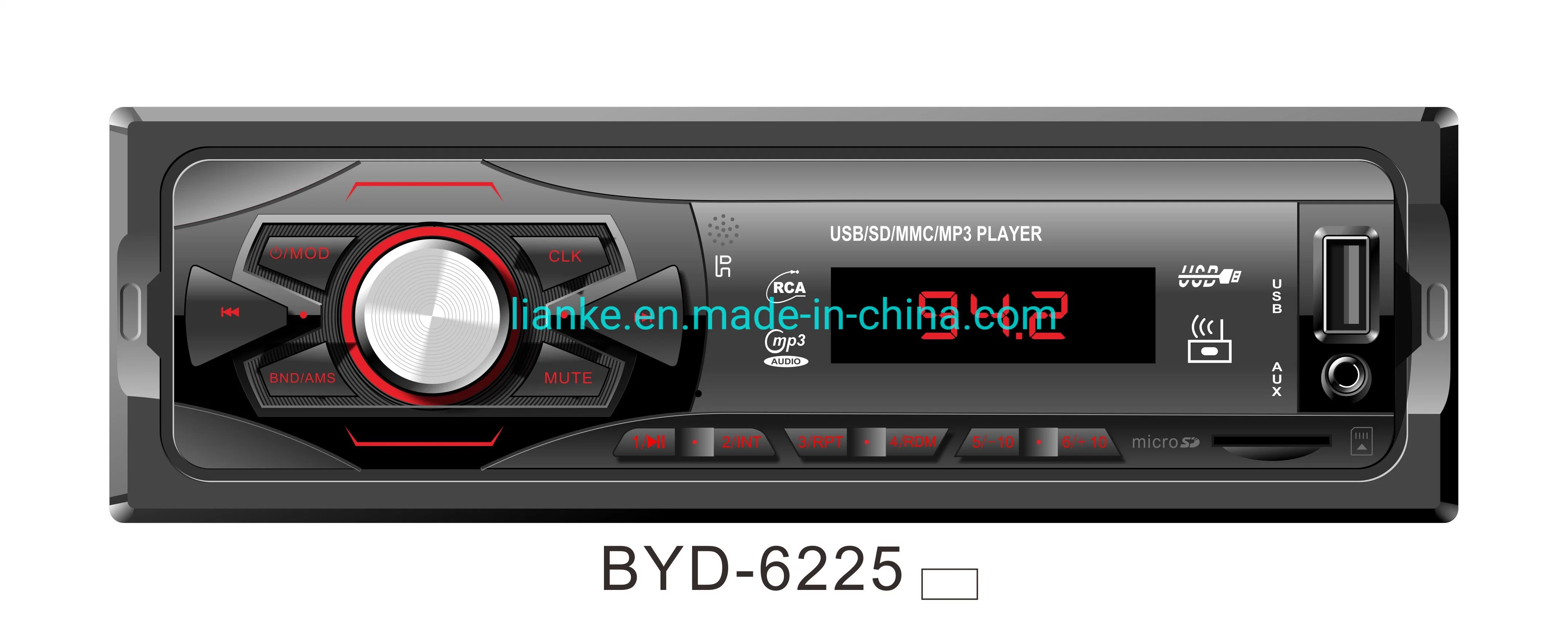 مشغل صوت Bluetooth® بشاشة LED رقمية USB MP3 للسيارة
