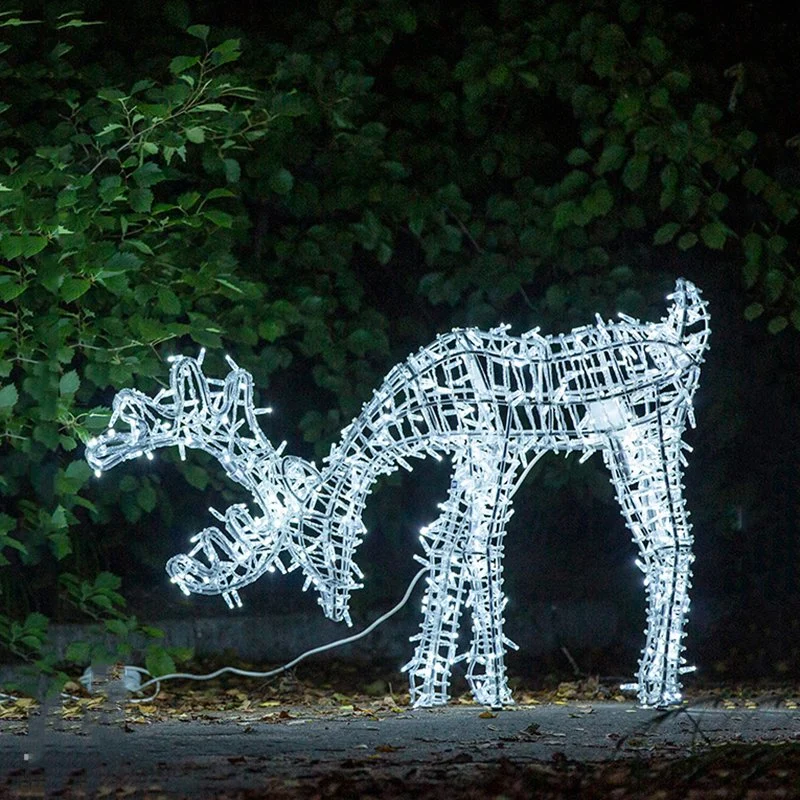 Intérieur Extérieur Petit de grandes lumières de Noël 3D Animal chameau corde LED lumière Motif
