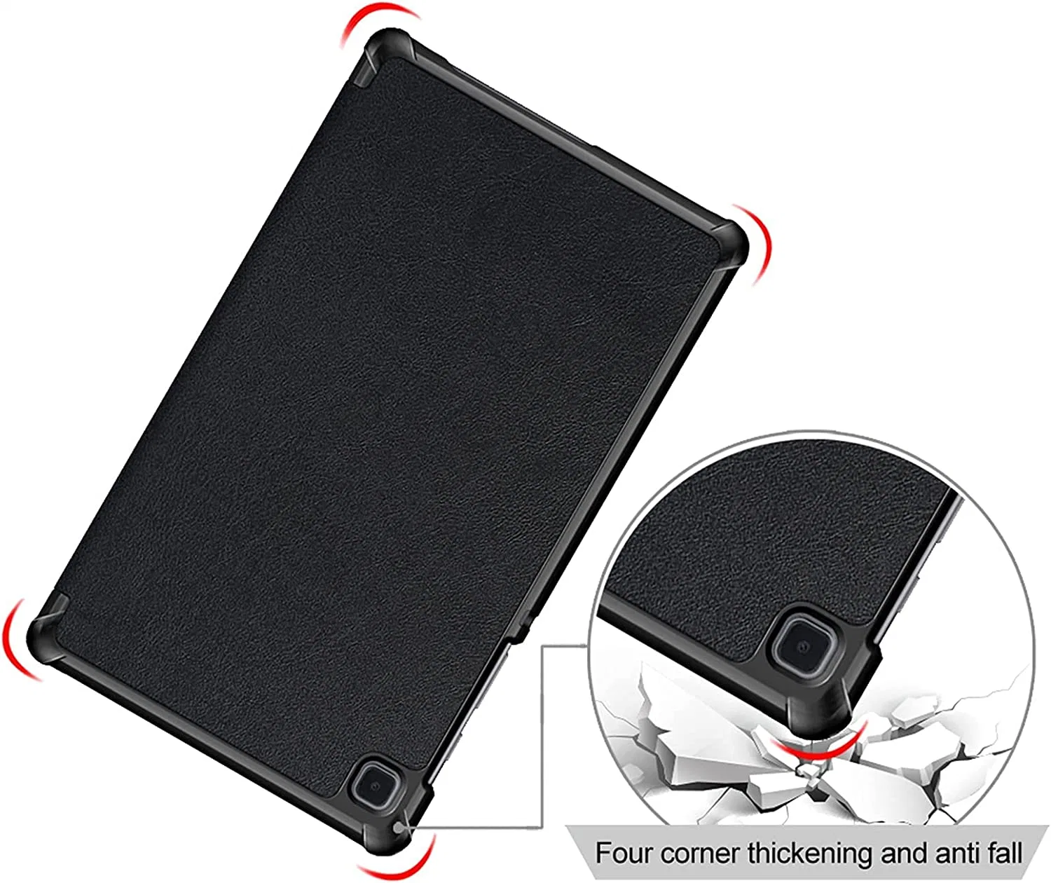 Housse Folio en cuir ultra fin pour Samsung Galaxy Étui pour tablette Tab A7 Lite 8.7 pouces T220/T225/T227