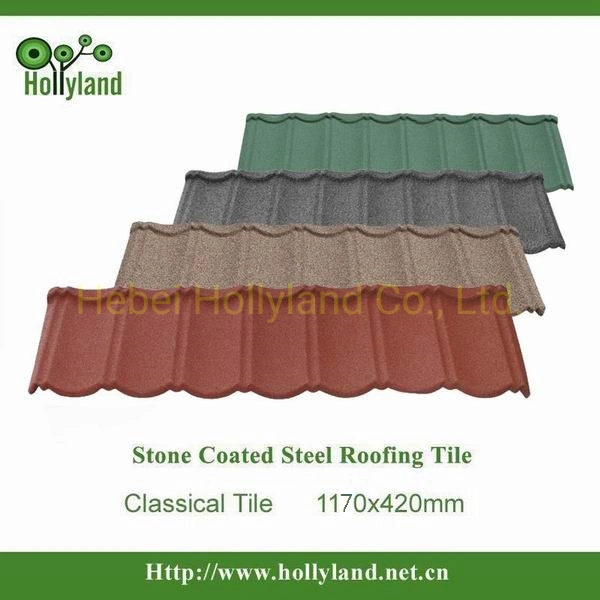 Chinese Stone Coated Metal Composite Roffing Steel Sheet Roof Tiles Classical Type 0.35mm Thick Prices