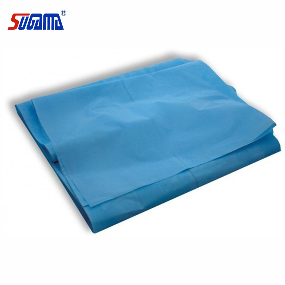 Non-Woven desechable azul Colchas Sábana Camilla hoja