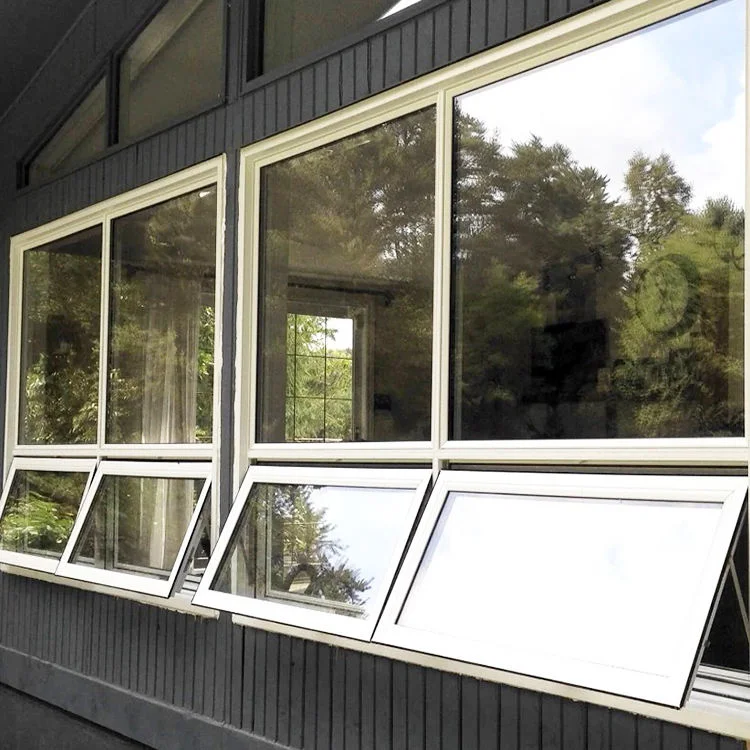 Australia Hurricane Impact Double Glazed Vinyl Storm PVC/UPVC Casement Window