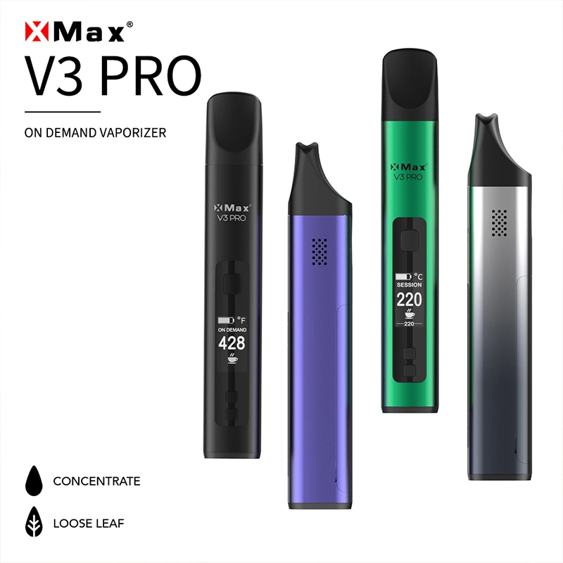 Tipo C 2600mAh Cargador de mechero eléctrico Starter Kits Xmax V3 Pro Comercio al por mayor de hierba seca vaporizador