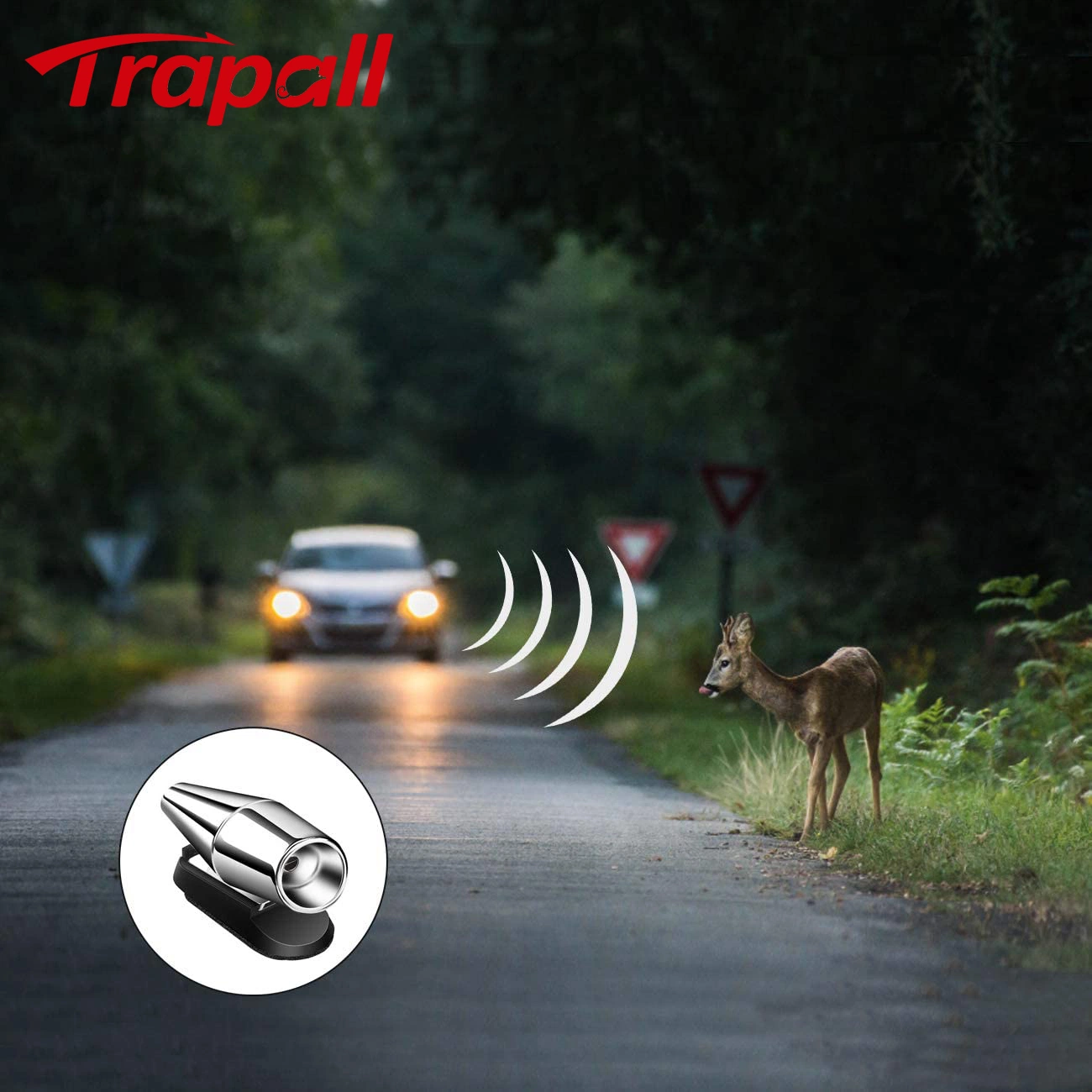 Plastic Warning Animal Protection Device Deer Flute Whistle for Car Trunk Motorcycle Vehicle