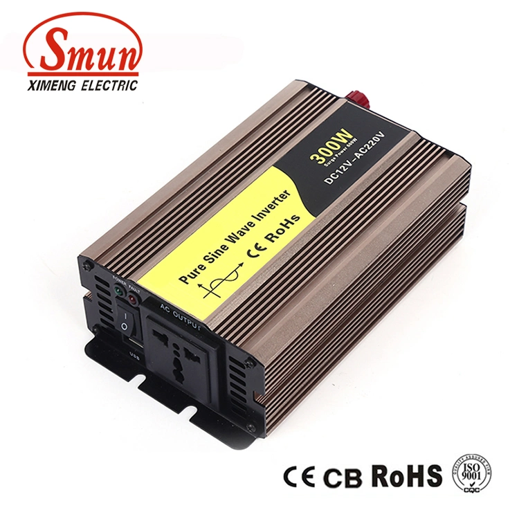 SMUN 300W 12VDC to 220VAC Pure Sine Wave Power Inverter