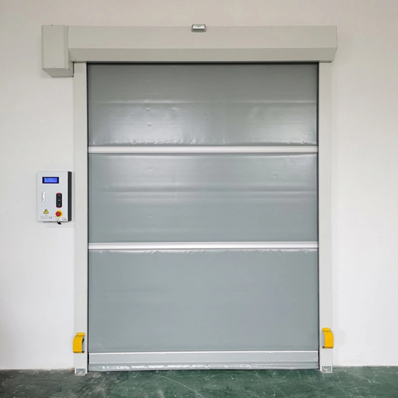 Stainless Steel Airshower Frame Roller PVC High Speed Door for External