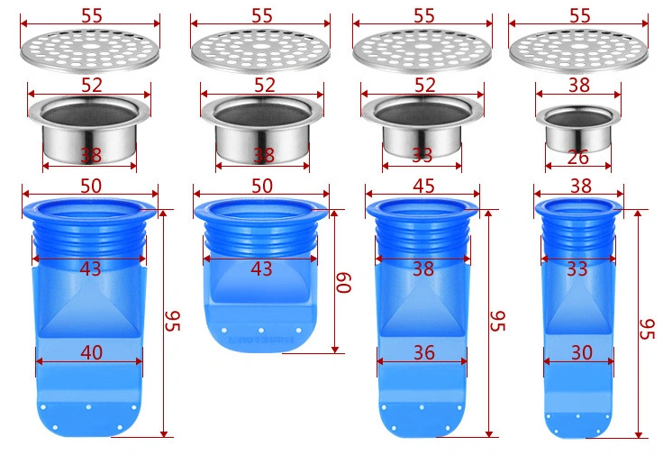 Floor Drain Backflow Preventer One-Way Check Valve for Sanitary Sewer