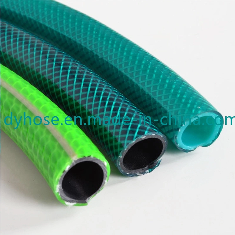 New Material 1/4"-3" Flexible High quality/High cost performance  Reinforced PVC Garden Hose for Home & Garden