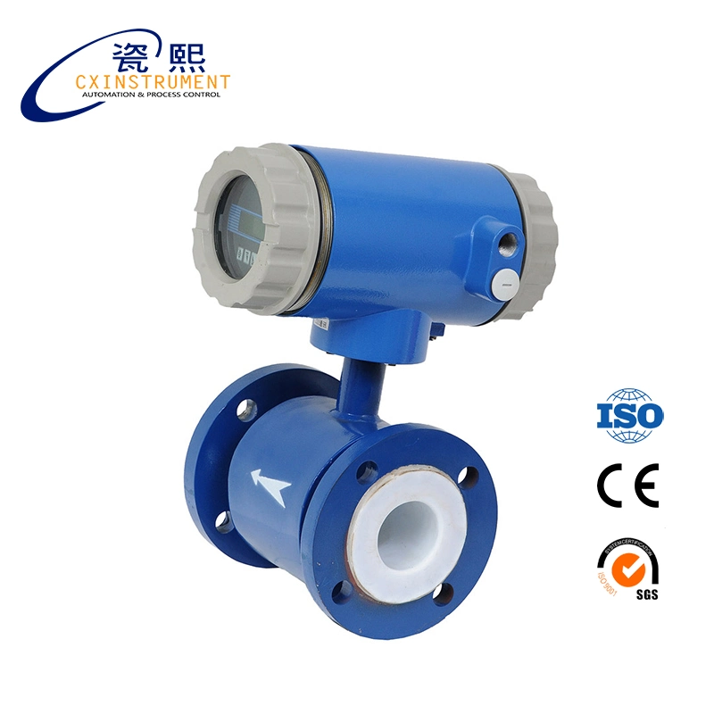 Remote Type Electromagnetic Flow Meter with LCD display