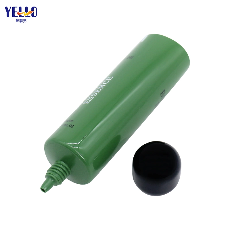 Green Empty Packaging Plastic Squeeze Cosmetic Soft Tube for Cream Lotion with Needle Nose