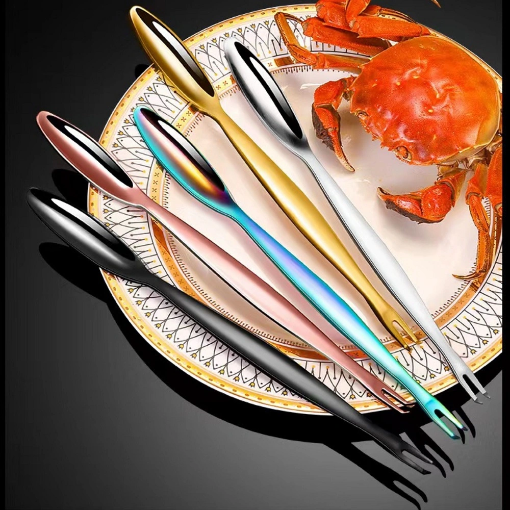 Multi-Function Lobster Crab Needle Stainless Steel Walnut Needle Fruit Fork Kitchen Gadgets Seafood Tools Esg18520