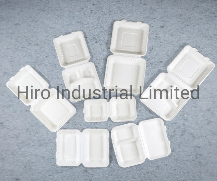 Disposable Tablewares/Sugarcane/ Clamshell Food Box/Biodegradable Tablewares