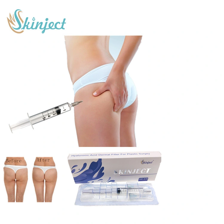 Inyección de Skinject 10ml Sub-Skin Dermal Filler ácido Hialurónico para la mama Y relleno de la piel de la cadera