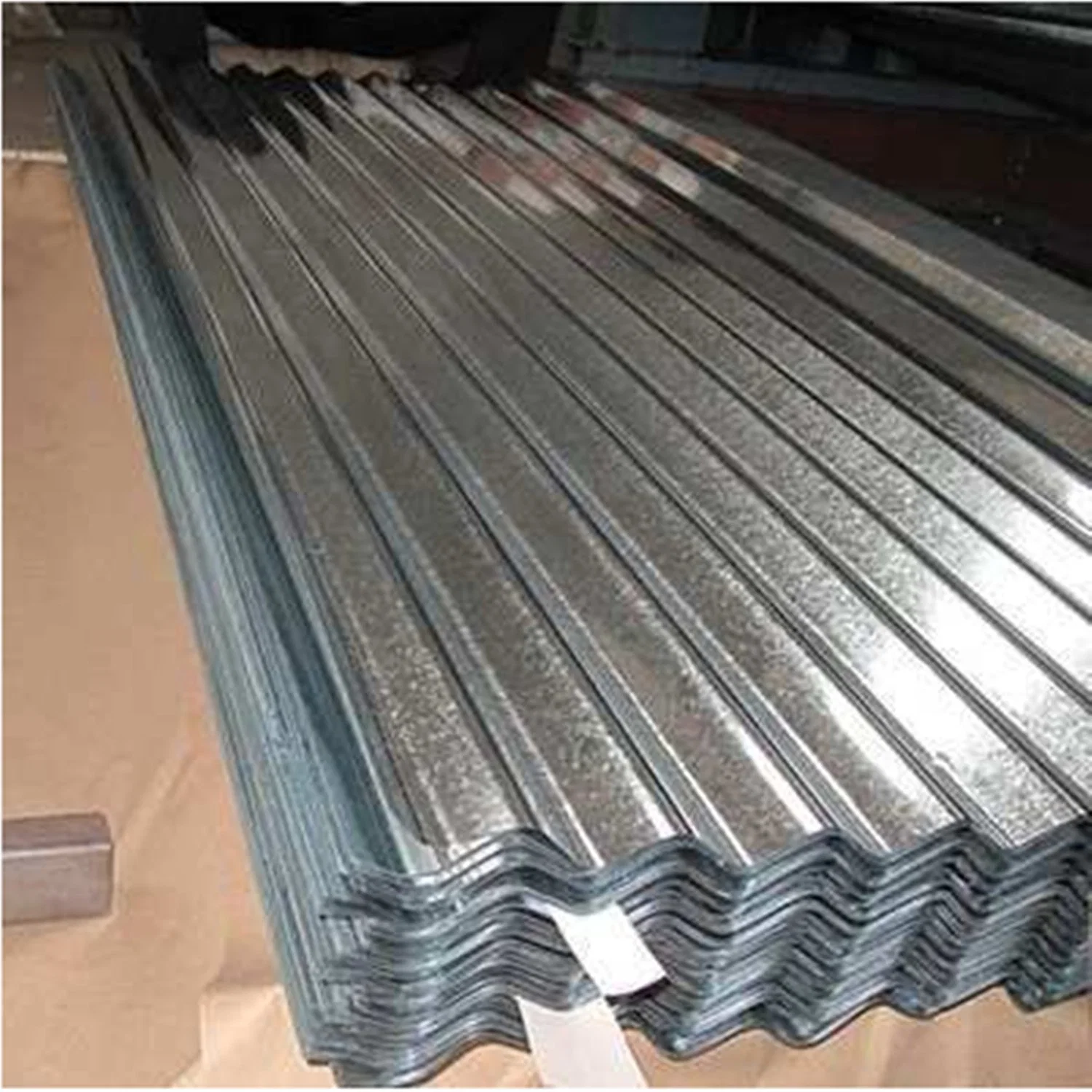 Galvanized Corrugated Roofing Steel Sheet Blue Color for Building Construction Hardware