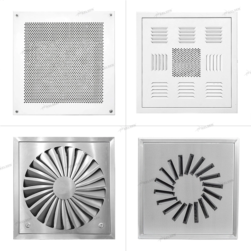 Rejillas de escape de aire contaminación difusor para entornos controlados