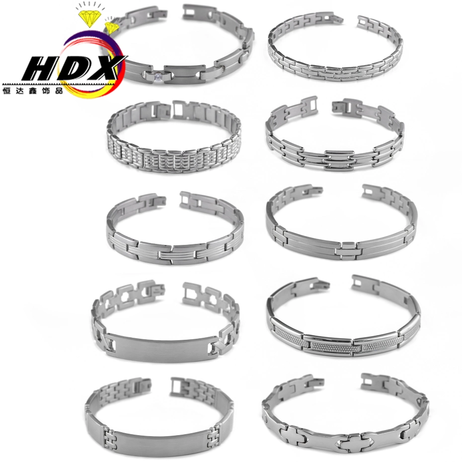 Silver Handmade Stainless Steel Watch Chain Bracelet