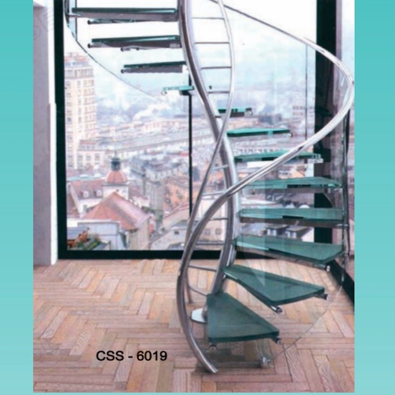 Stainless Steel & Steel Spiral Staircase Structure