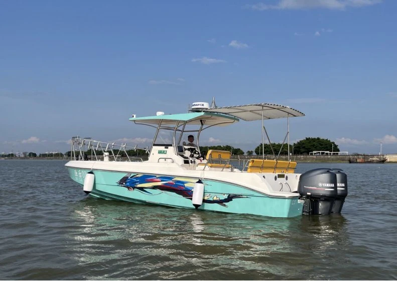 28FT Model Outboard Motor Center Cabin Fishing Boat for Sale