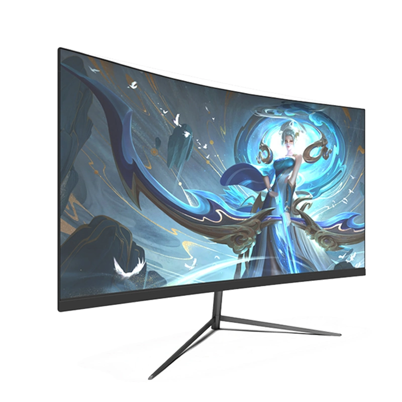 Melhor Preço do monitor para jogos de 24 polegadas tela curvada com HDMI+DP+USB para trabalho em jogos projetando