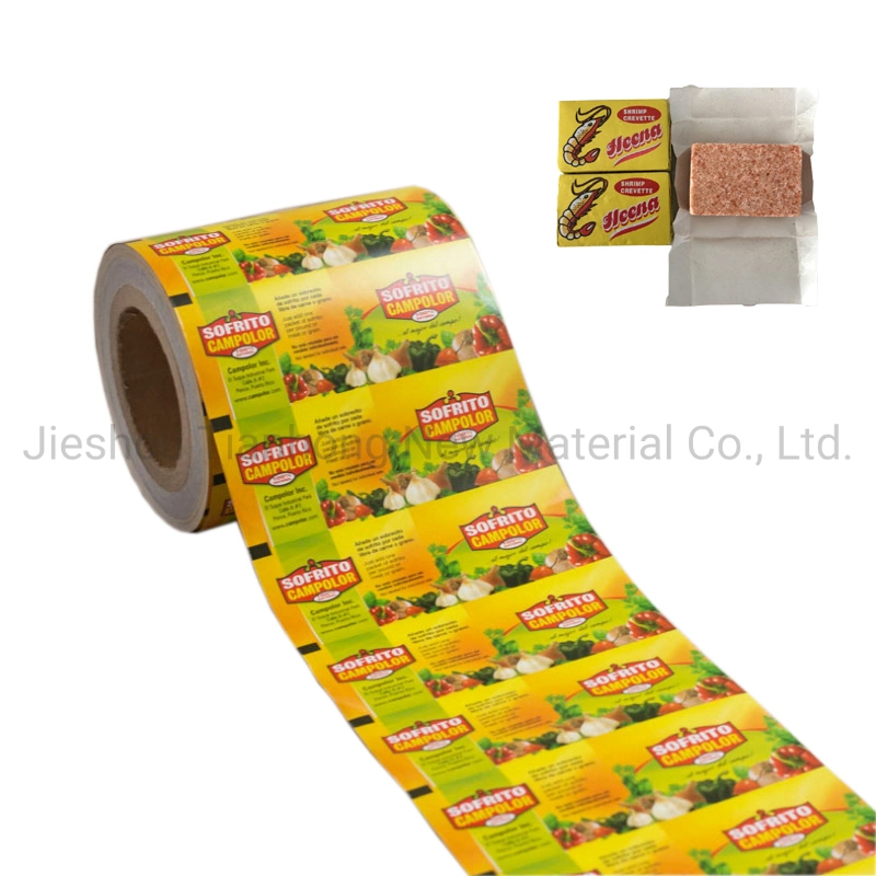 Food Packaging Material Cheese Wrapper Paper Roll Aluminum Foil Paper for Butter/Bouillon Cube Seasoning Cube Wrapper