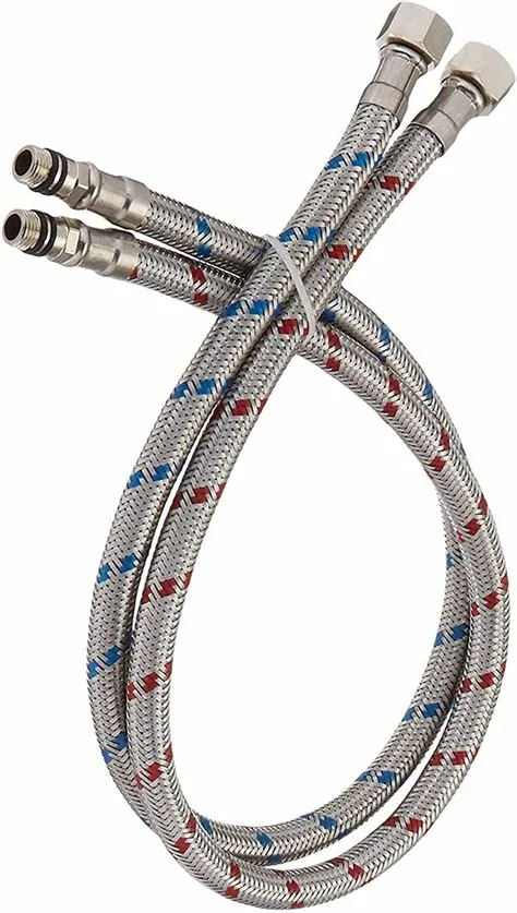 Stainless Steel Flexible Braided Metal Hose for Wash Basins Inlet Hose Water Pipe