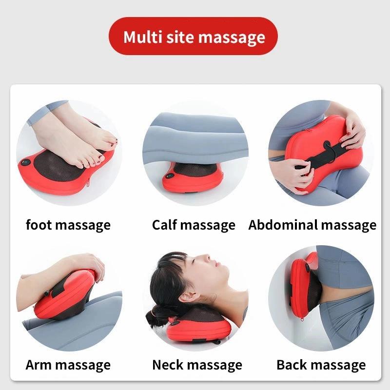 Shiatsu Neck Back Massager Massage Pillow Deep Tissue Kneading Massager Pillow