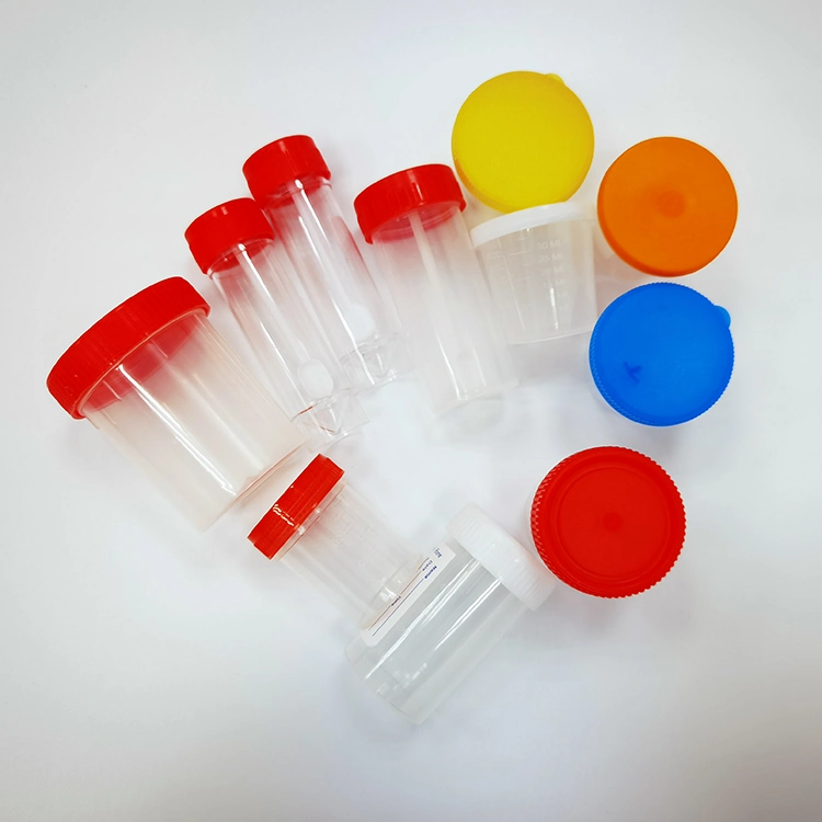 Plastic Disposable Specimen Collection Stool Urine Container 30ml 60ml