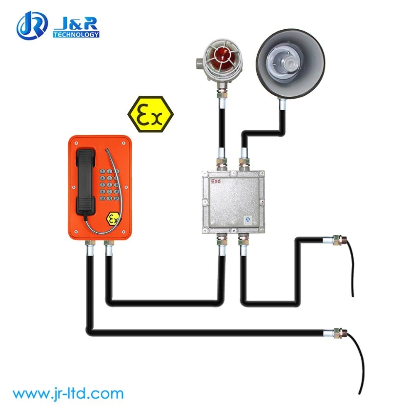 Промышленные огнеупорный Anti-Explosion телефон, аналоговый Взрывозащищенный телефон